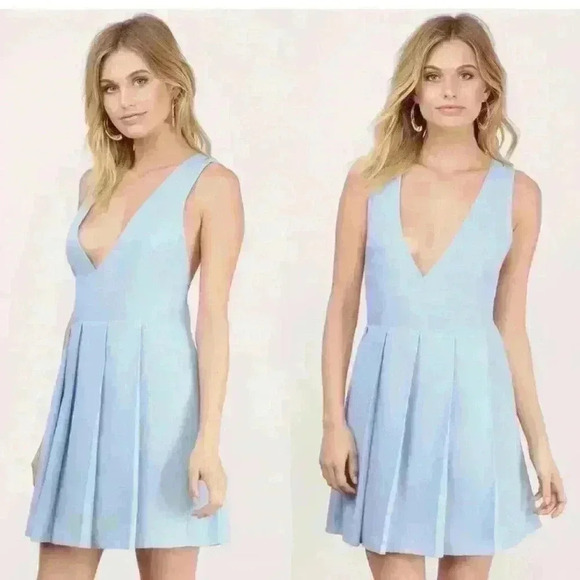 Tobi GISELLE BLUE SHIFT DRESS - Picture 3 of 12